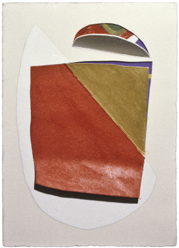 3D cutout acrylic painting by Ibrahim Benoh 1981 at Betty Parsons gallery New York 1