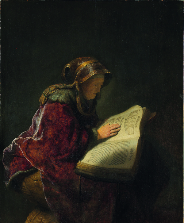 Rembrandts Old Woman Reading