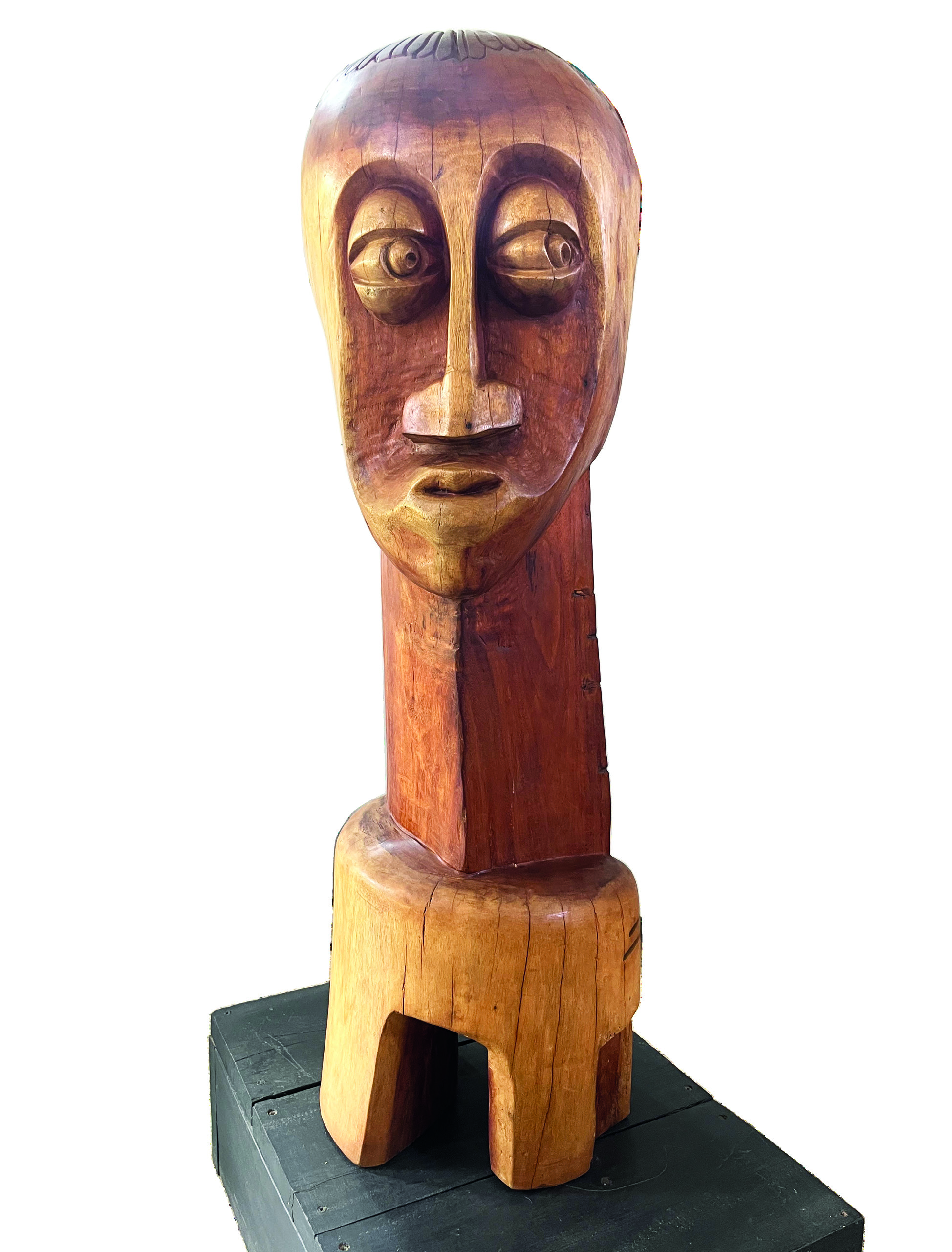 Lilian Nabulime, Confident, 2016-17, wood, 31.5 x 41 x 131 cm