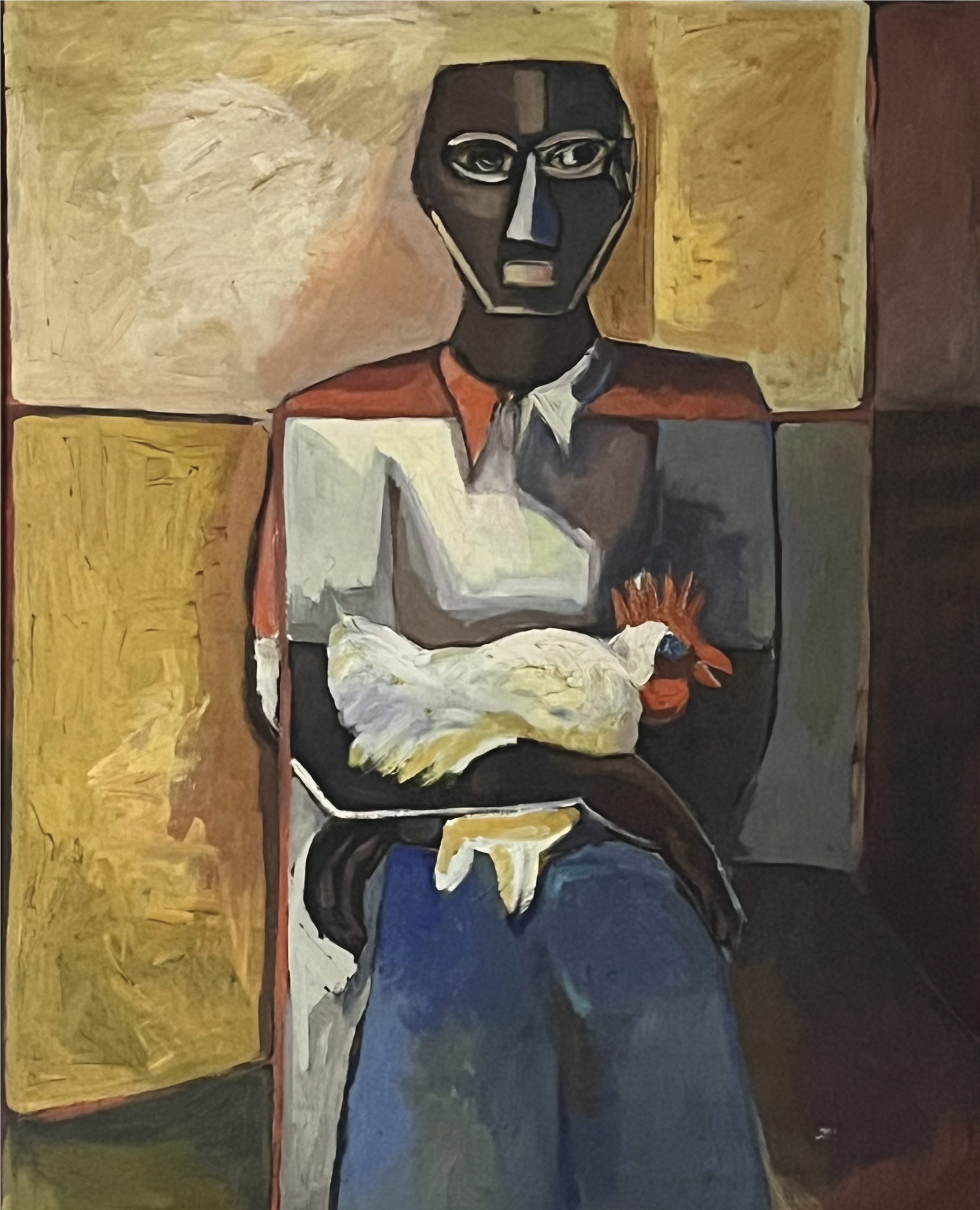 Geoffrey Mukasa (1954-2009), The Gift, 1989, oil on canvas, 110 x 80 cm