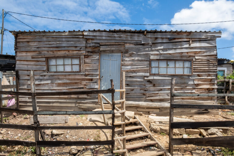 A shanty house in a South African township, via Wikimedia Commons