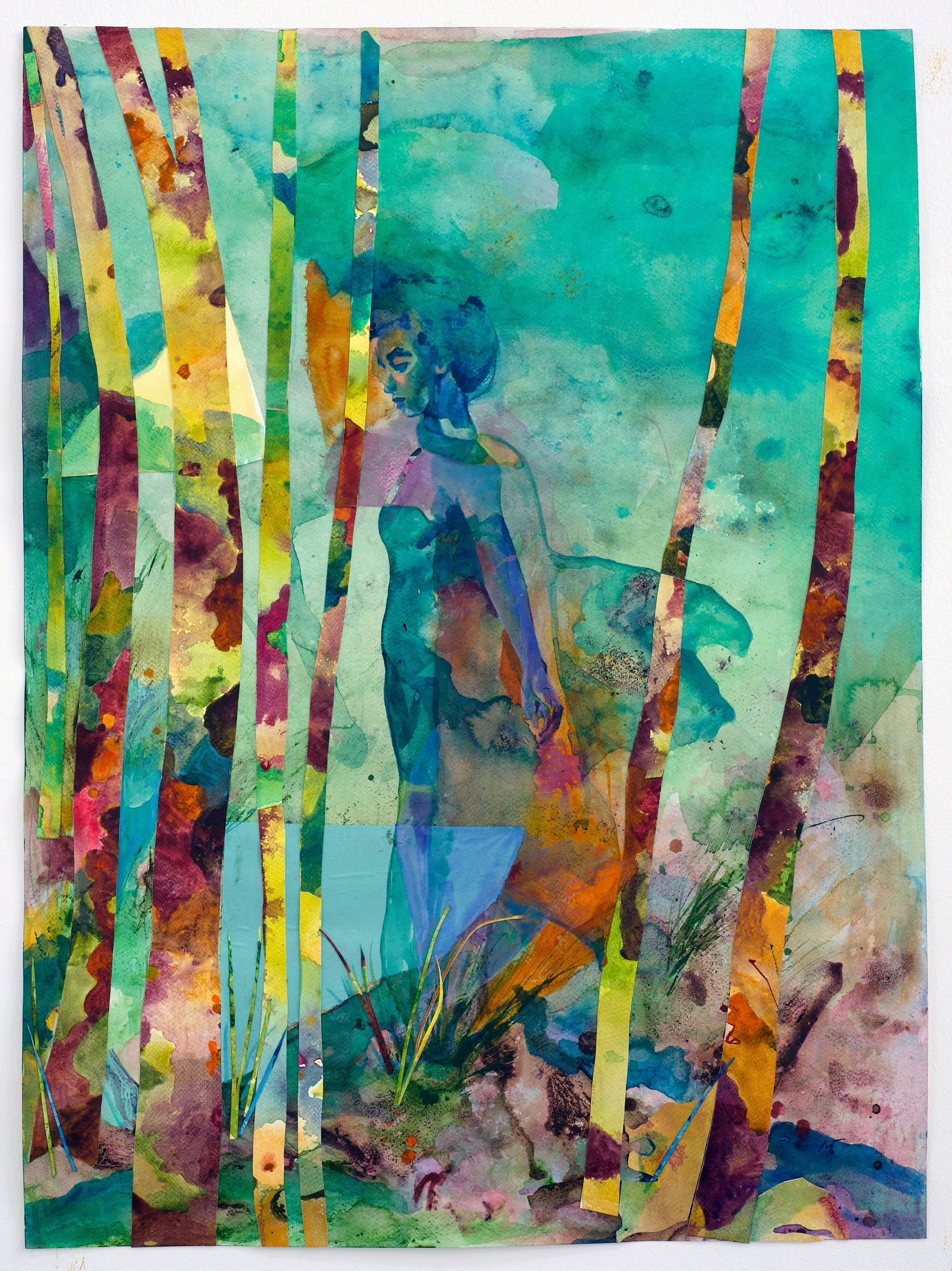 27. Watercolor of a Nude Figure Among Reeds The Weganda Review Issue 13