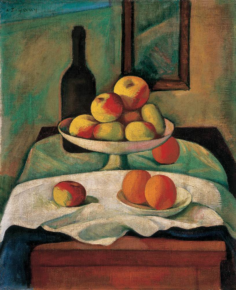 Czigany Dezso Still life with Apples and Oranges ca 1910