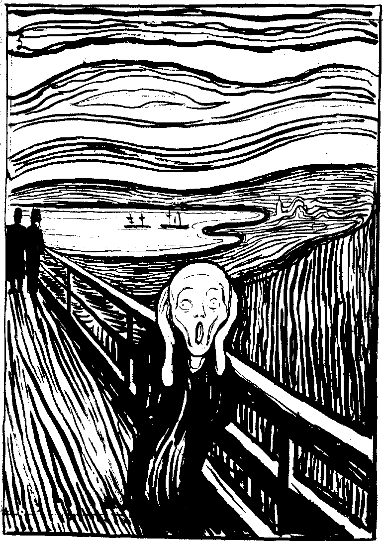 Munch The Scream lithography 1