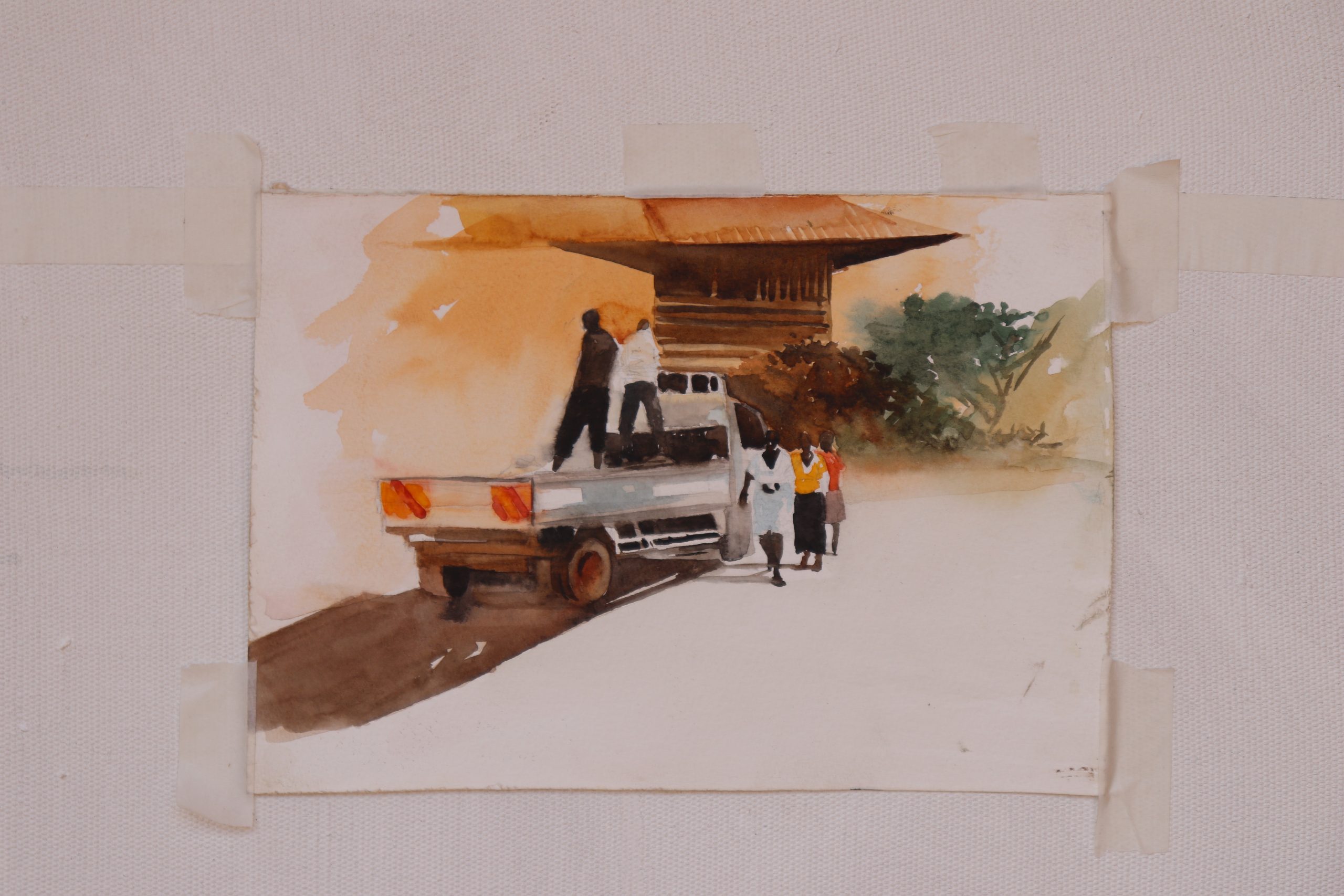 each day at a time watercolour 27x19cm2018 scaled