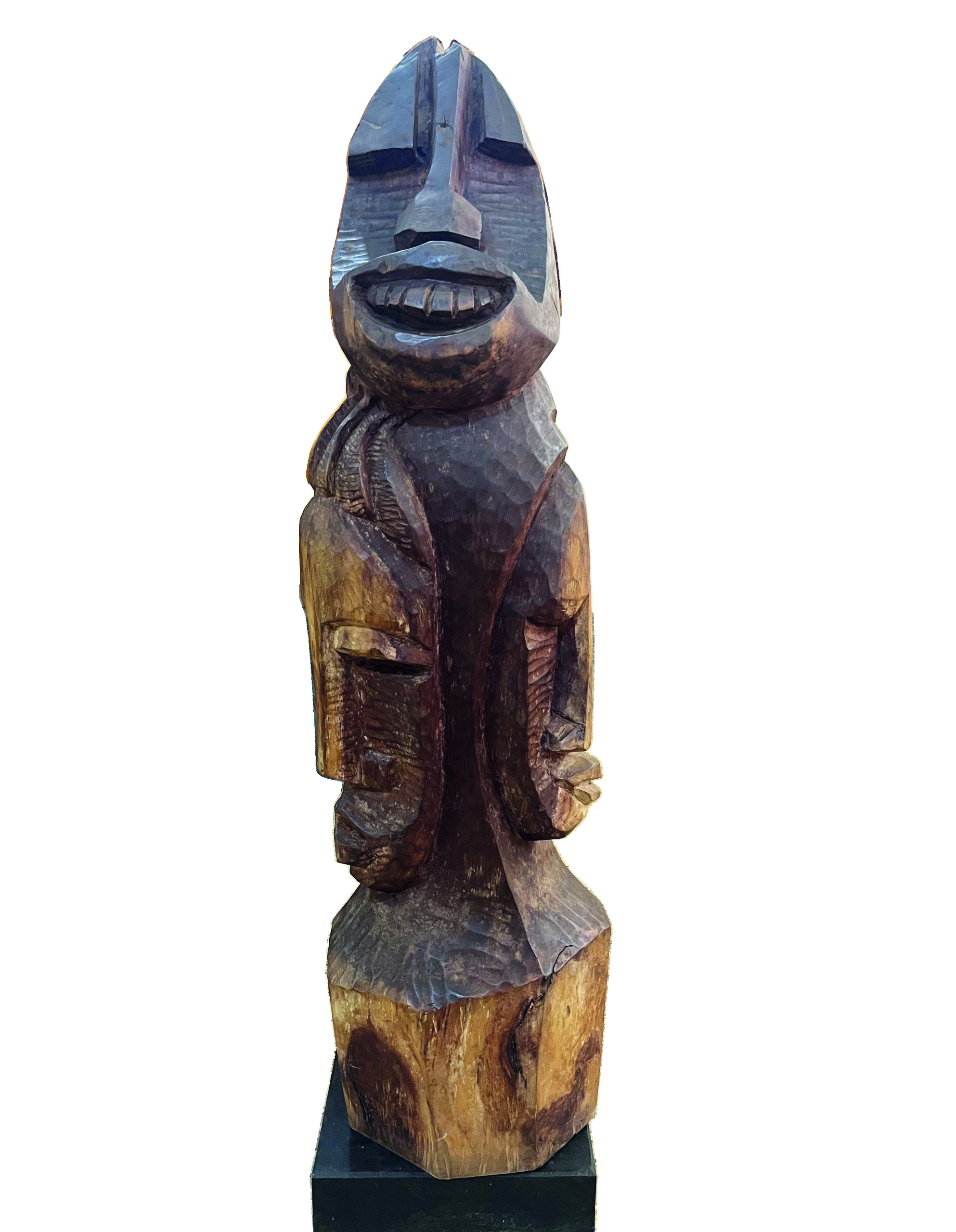 Lilian Nabulime, Polygamy, 2011, wood, 111 x 29 x 35 cm